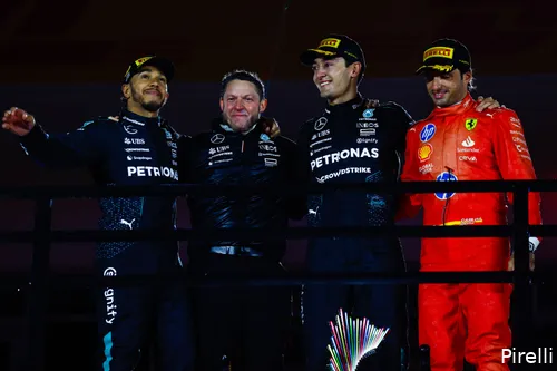 Sainz wist de derde plek te pakken in Las Vegas.