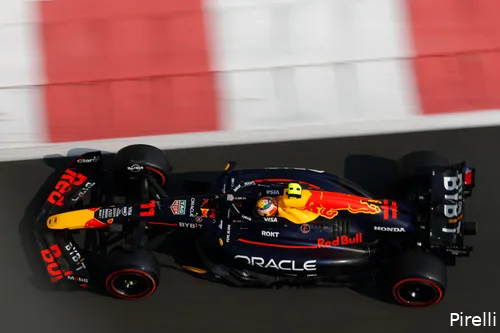 <i>Pérez verloor zijn tijd vanwege </i>track limits<i>.</i>