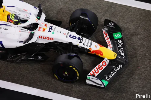 <i>Hadjar rijdt dit jaar voor Racing Bulls.</i>