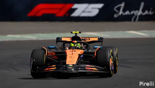 <i>Norris had een probleem met zijn remmen.</i>