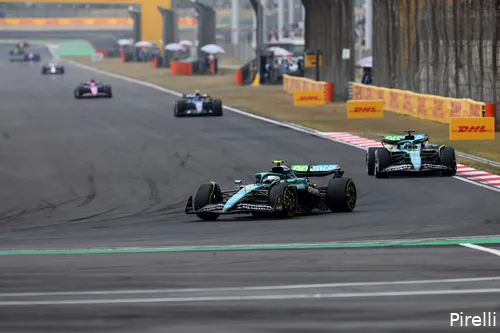 pirelli aston martin lance stroll fernando alonso zondag gp china 2025