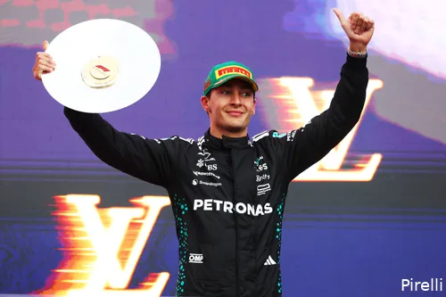 pirelli george russell mercedes gp australie zondag 2025