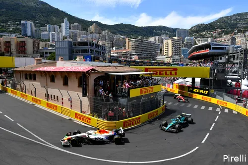 <i>Hadjar startte in Monaco als vijfde en finishte als zesde.</i>