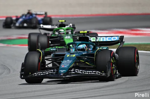 <i>Fernando Alonso op zijn thuiscircuit.</i>