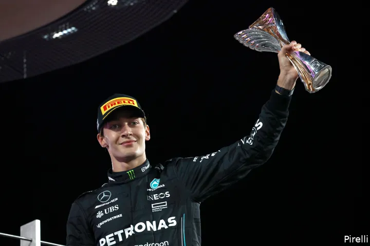 Het seizoen werd toch nog met een podium afgesloten. (Foto: Pirelli)