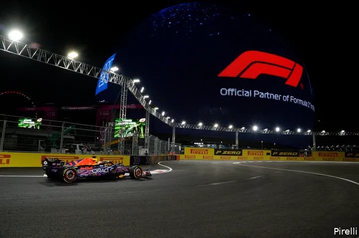 Max Verstappen en F1 in Las Vegas.