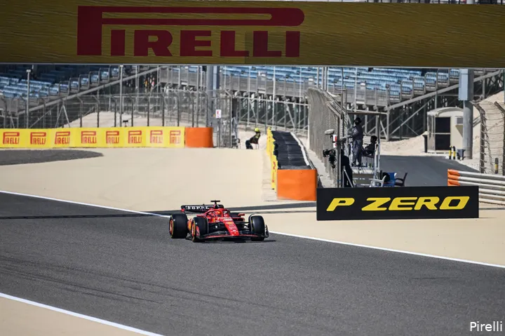 Ook in 2024 heeft Ferrari weinig geluk met putdeksels (Foto: Pirelli)<br>