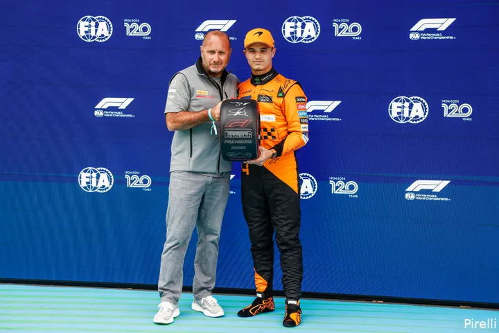 lando norris pole spanje award bandje 2024 spanje