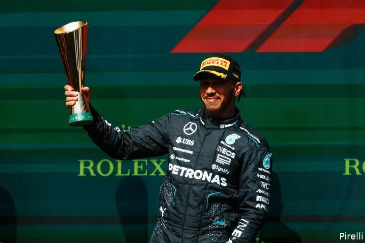 lewis hamilton mercedes bokaal podium belgie