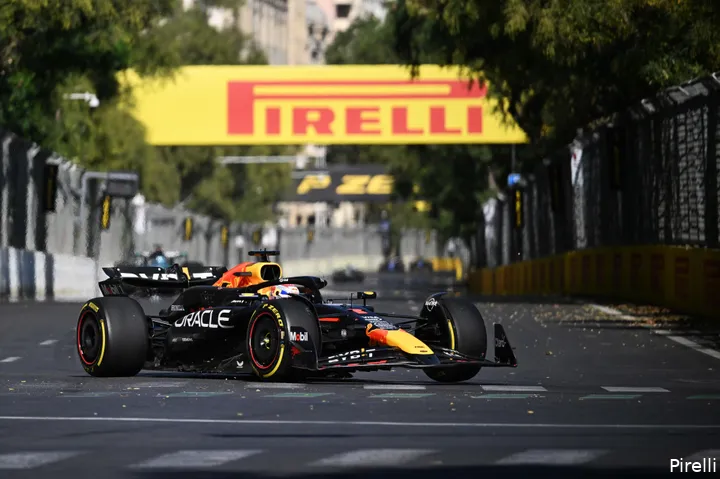 max verstappen red bull racing pirelli azerbeidzjan zondag 2024