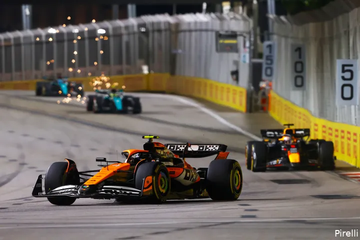singapore lando norris max verstappen mclaren red bull racing 21 sunday marina bay 2024
