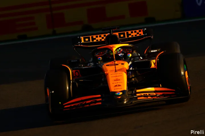 Oscar Piastri, uitgeschakeld in Q1, Mexico 2024.