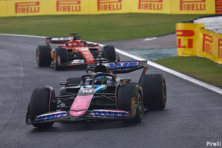 esteban ocon alpine ferrari charles leclerc gp sao paulo zondag 2024