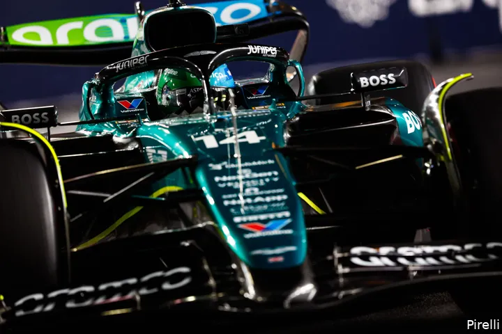 <i>Fernando Alonso pakte eindelijk weer punten.</i>