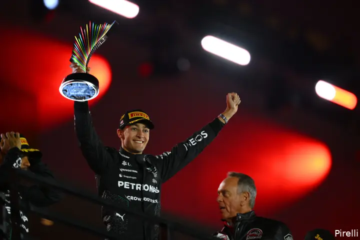 george russell mercedes las vegas gp zondag 2024