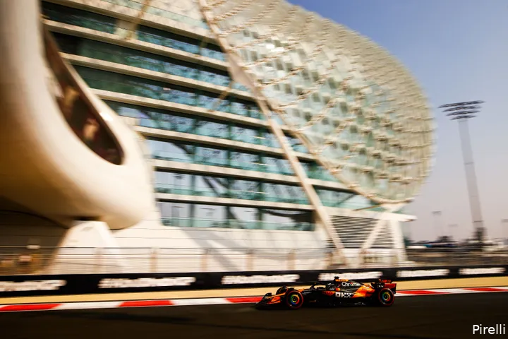 <i>McLaren presteert in de eerste trainingen goed in Abu Dhabi.</i>