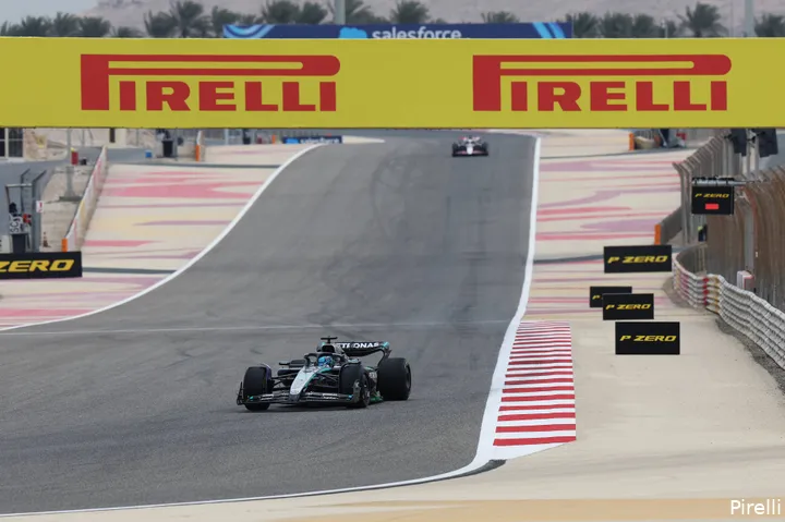 Russell klinkt aardig tevreden over de testdagen in Bahrein.