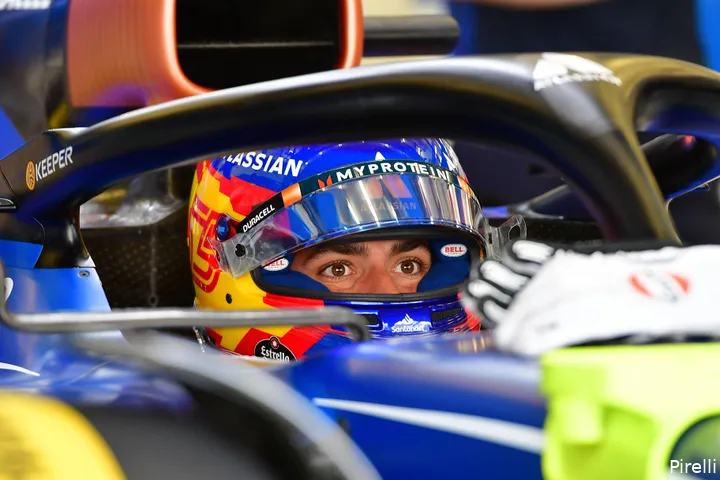 pirelli carlos sainz williams testdag 3 bahrein 2025