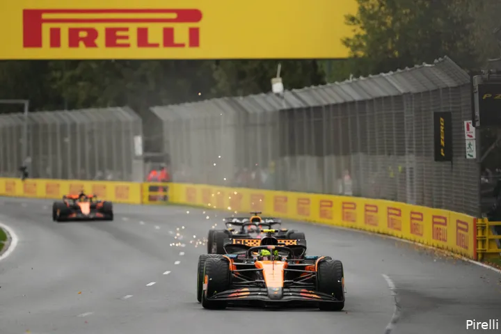 McLaren en Verstappen verdwenen voor Mercedes aan de horizon.
