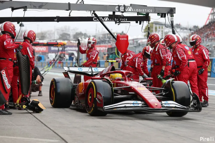 Hamilton kent een wisselvallige start aan zijn periode bij Ferrari.