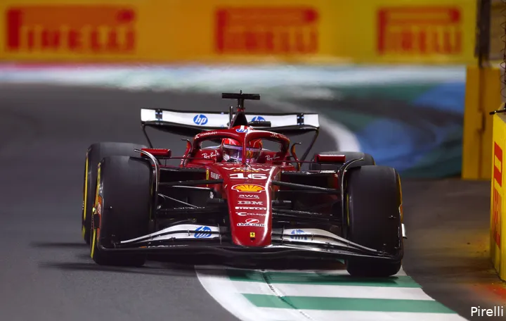 pirelli ferrari charles leclerc gp saoedi arabie 2025 zondag 2