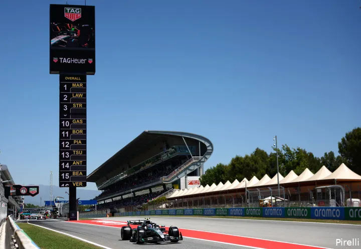 mercedes andrea kimi antonelli 1 friday barcelona 2025