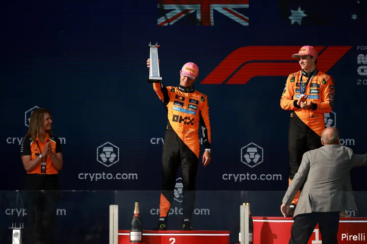pirelli mclaren oscar piastri lando norris miami gp 2025 zondag podium 2
