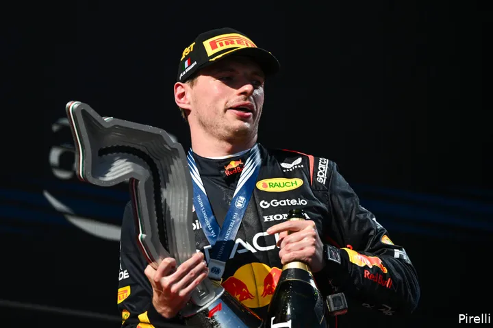 pirelli red bull racing max verstappen trofee gp emilia romagna imola 2025 zondag