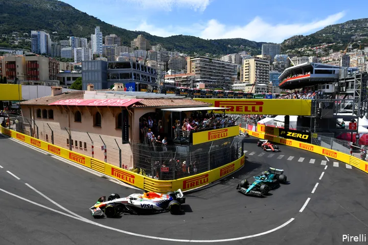 <i>Hadjar startte in Monaco als vijfde en finishte als zesde.</i>