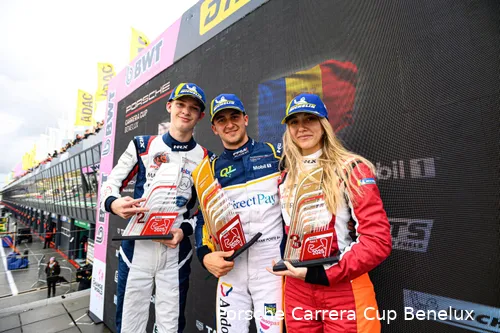 Vateva behaalde haar eerste rookie-podium in Zandvoort. (Foto: Porsche Newsroom)