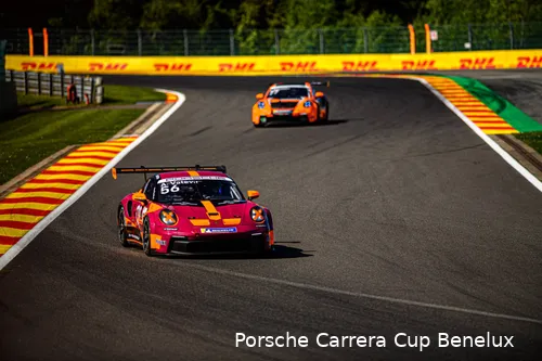 Vateva in haar bolide op Spa-Francorchamps. (Foto: Porsche Newsroom)