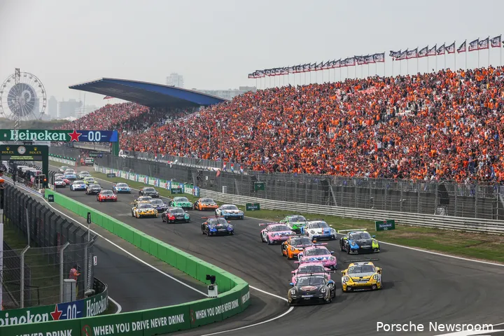 In Zandvoort zullen Ten Voorde en Max Verstappen allebei voor de zege gaan (foto: Porsche Newsroom)