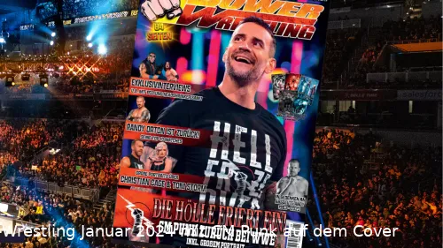 Power-Wrestling Januar 2024 mit CM Punk auf dem Cover