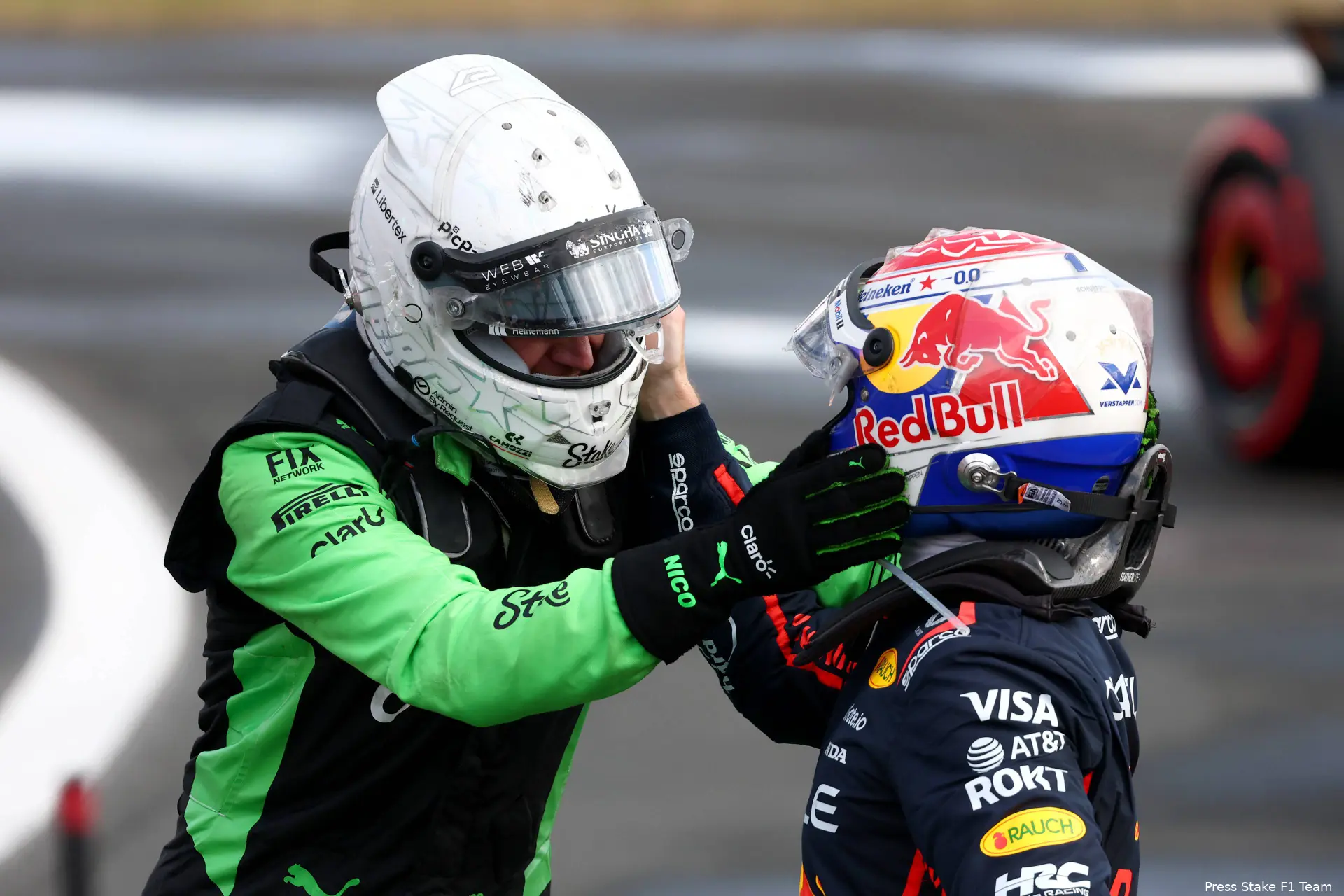 nico hulkenberg max verstappen red bull racing stake sauber gp groot brittannie 2025 3