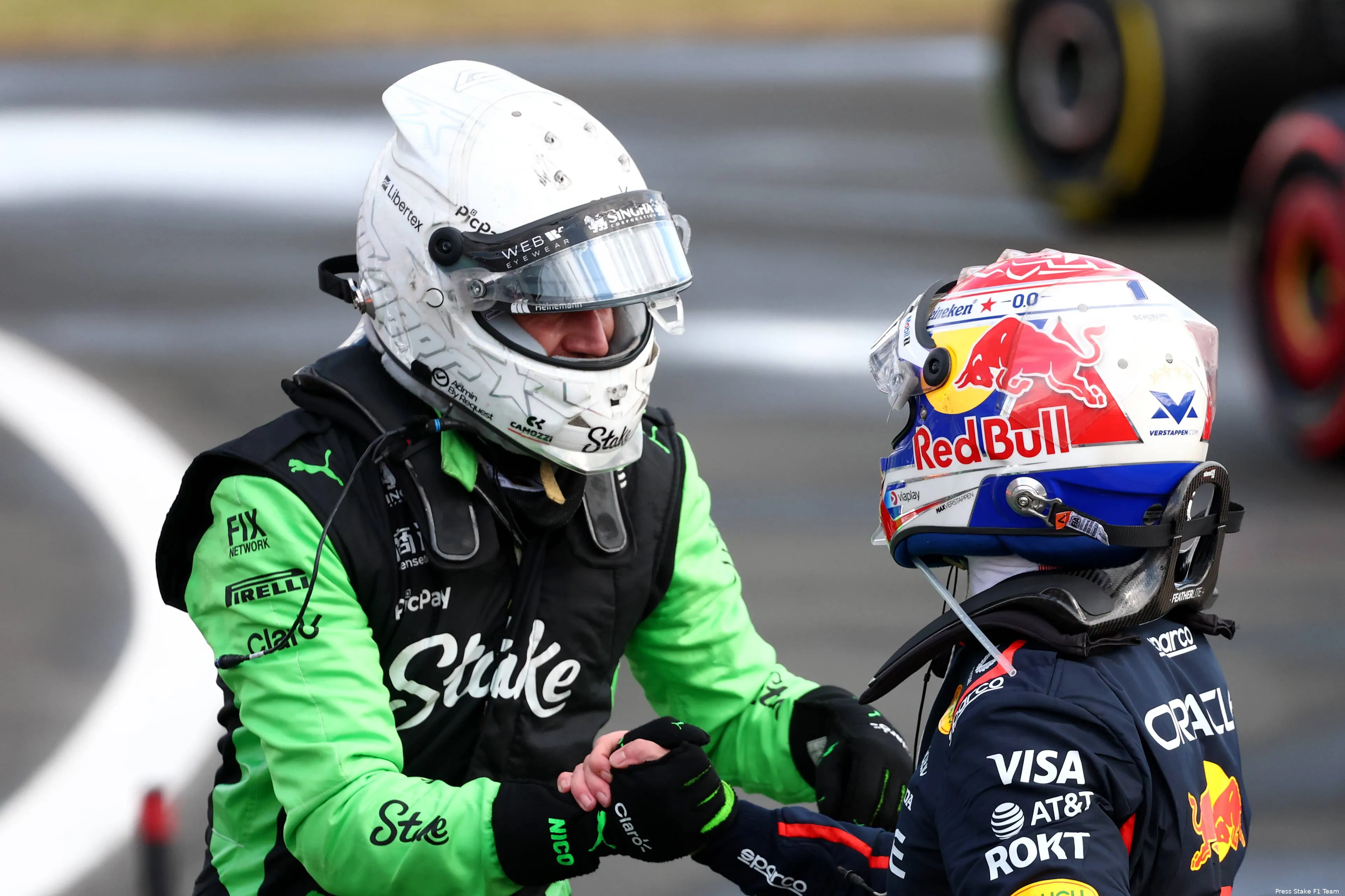 nico hulkenberg max verstappen red bull racing stake sauber gp groot brittannie 2025 4