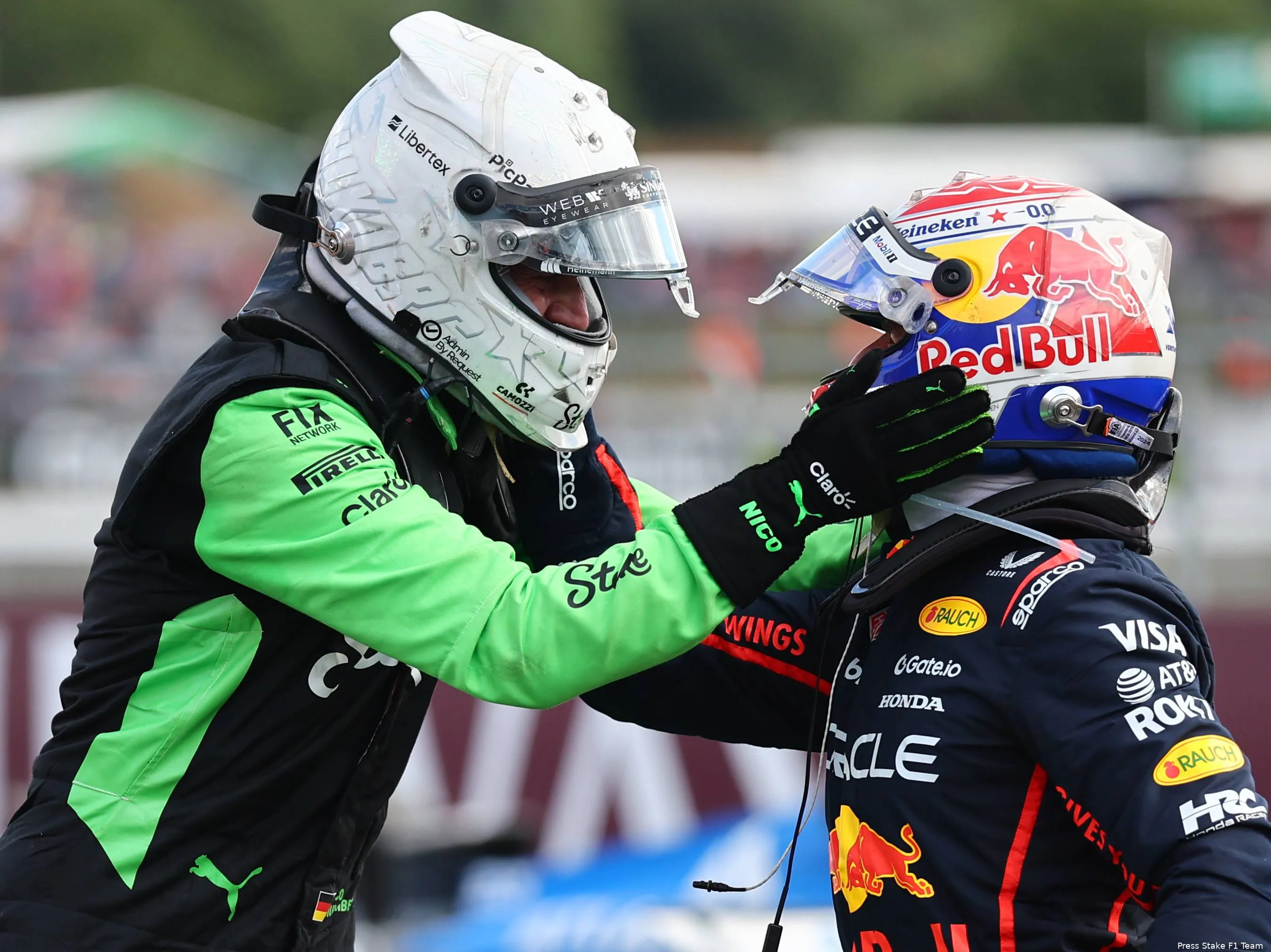 nico hulkenberg max verstappen red bull racing stake sauber gp groot brittannie 2025