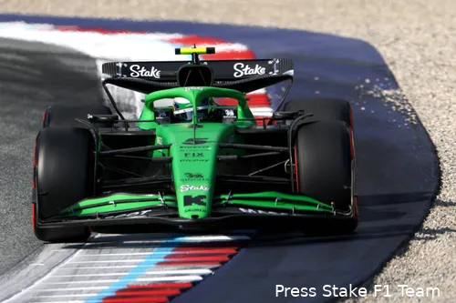 <i>Meestal is de gifgroene Sauber niet vooruit te branden, maar in Oostenrijk ging het behoorlijk.</i>