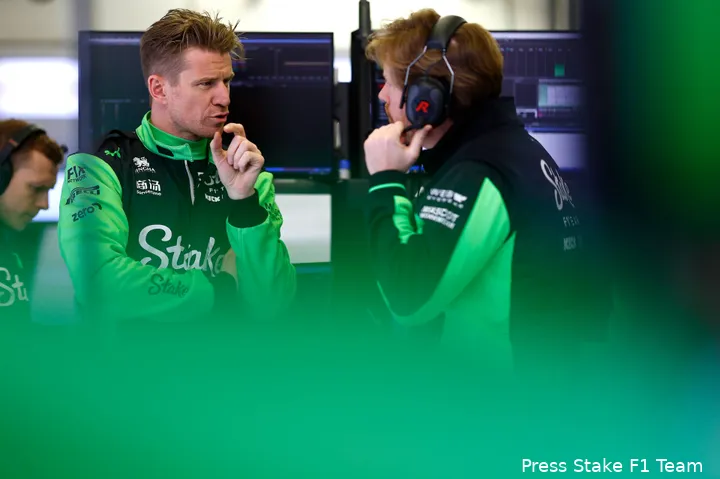 <i>Nico Hülkenberg is nog niet te spreken over zijn nieuwe auto.</i>