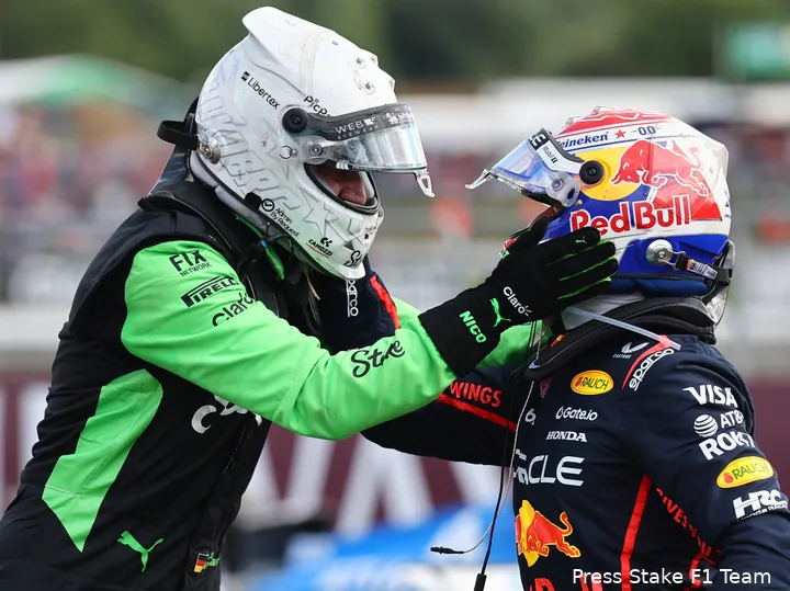 nico hulkenberg max verstappen red bull racing stake sauber gp groot brittannie 2025