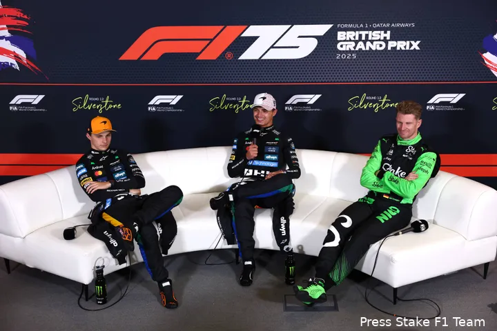 nico hulkenberg stake sauber mclaren oscar piastri lando norris gp groot brittannie 2025 persconferentie