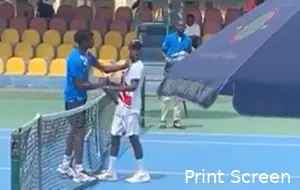 Michael Kouame slaps opponent Raphael Nii Ankrah ITF Junior World 300x190
