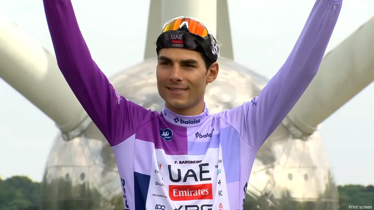 Baroncini, ganador del Baloise Belgium Tour.