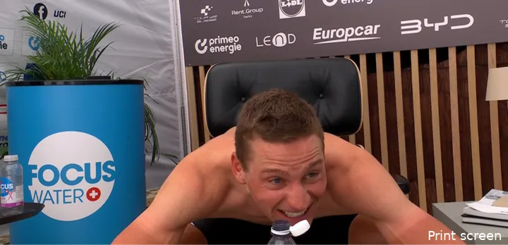 Mathieu van der Poel en la contrarreloj del Tour de Suiza 2026