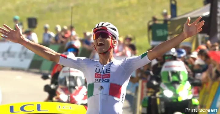 Isaac Del Toro wint etappe 8 en het algemeen klassement van de Tour Auvergne-Rhône-Alpes 2026