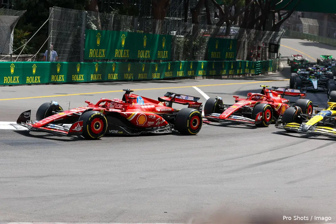 monaco charles leclerc oscar piastri carlos sainz start