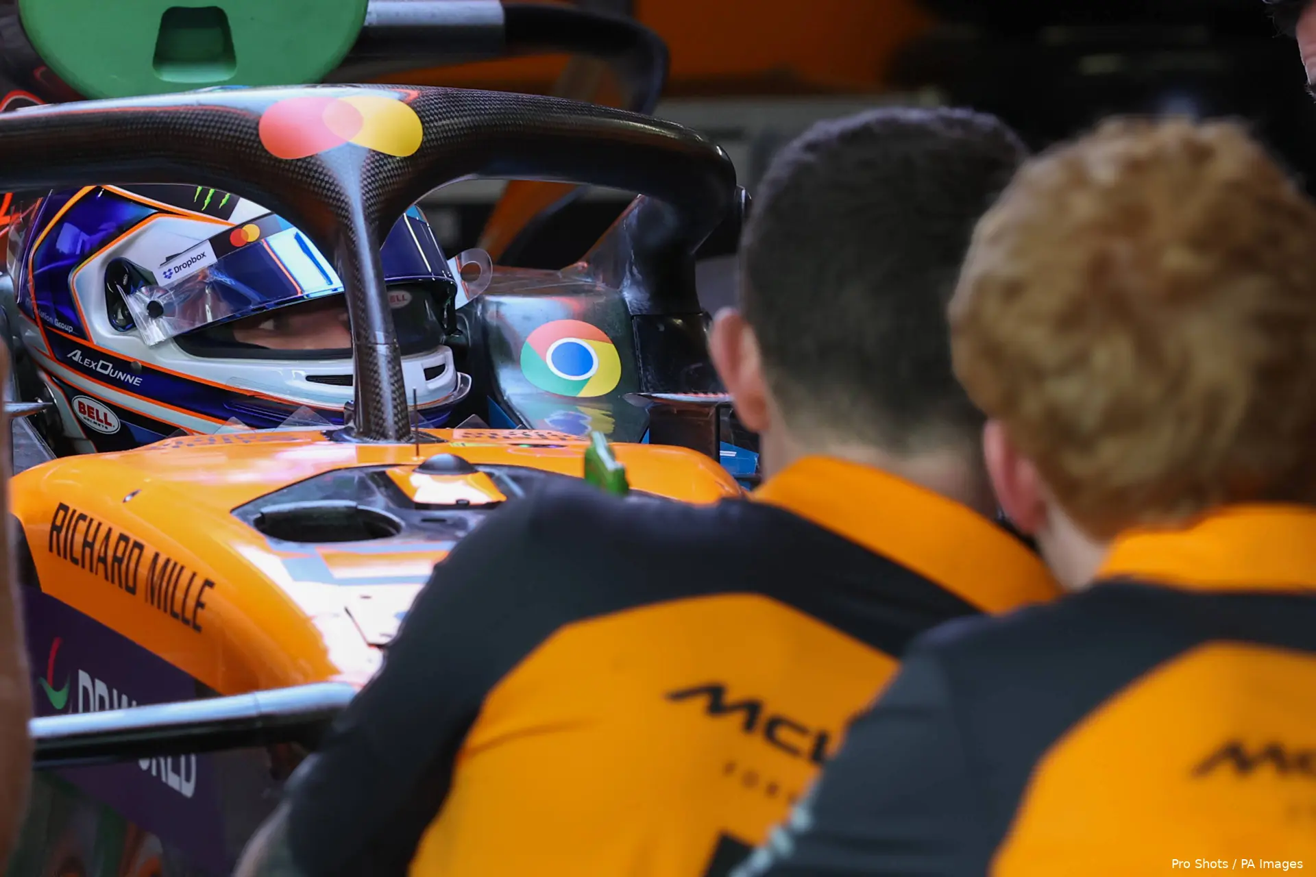 alex dunne mclaren oostenrijk f1