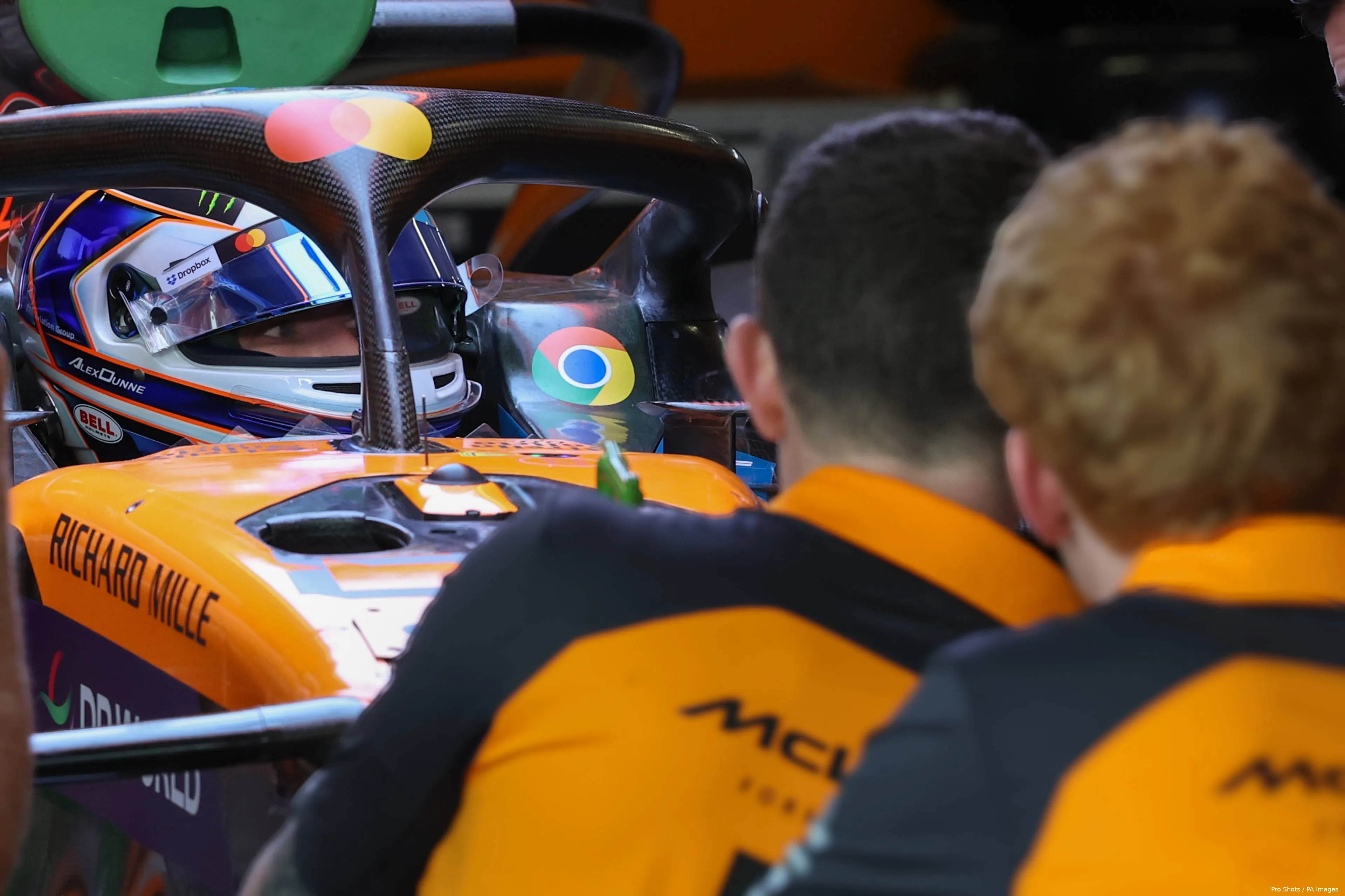 alex dunne mclaren oostenrijk f1