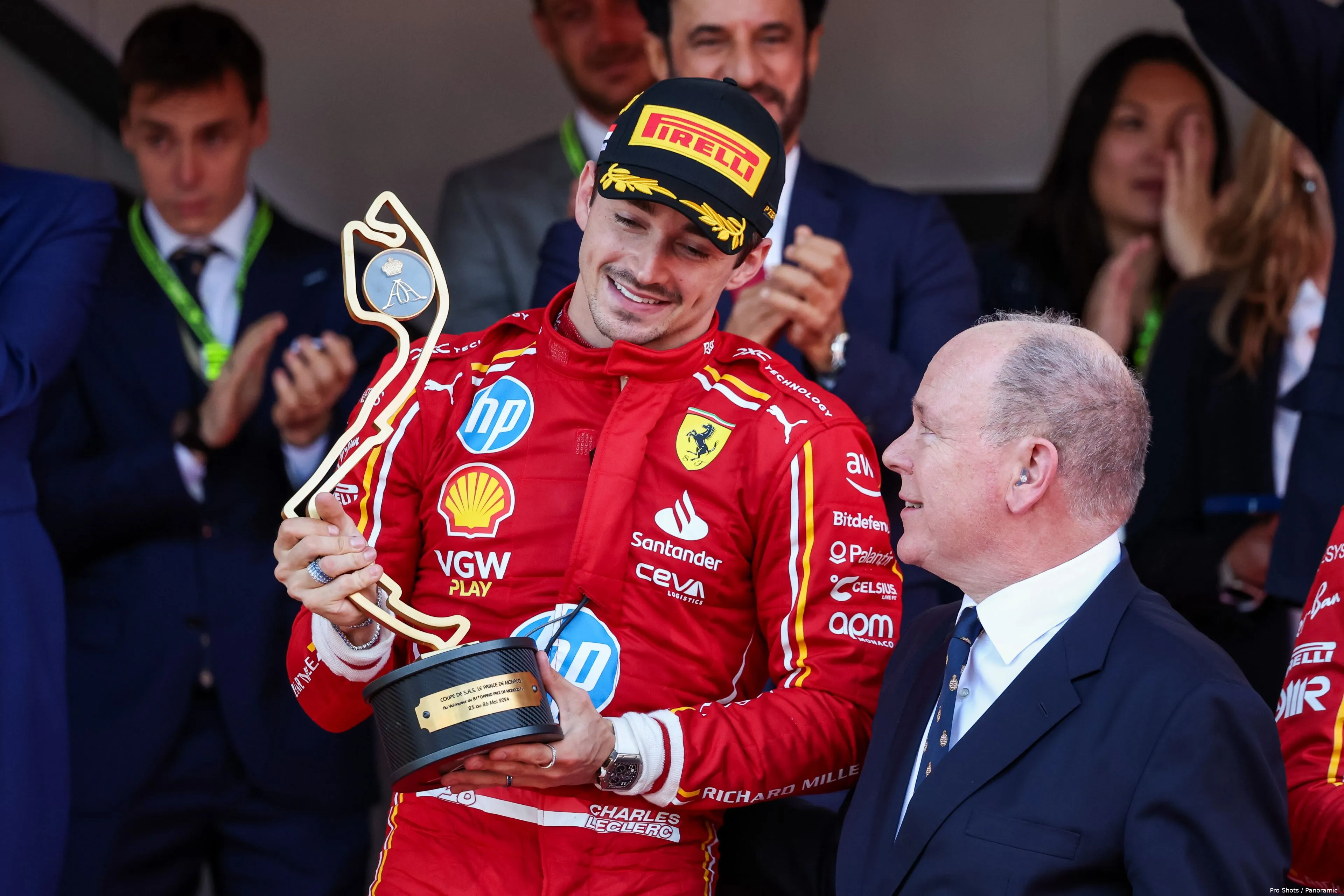 charles leclerc monaco win ferrari 2024 win