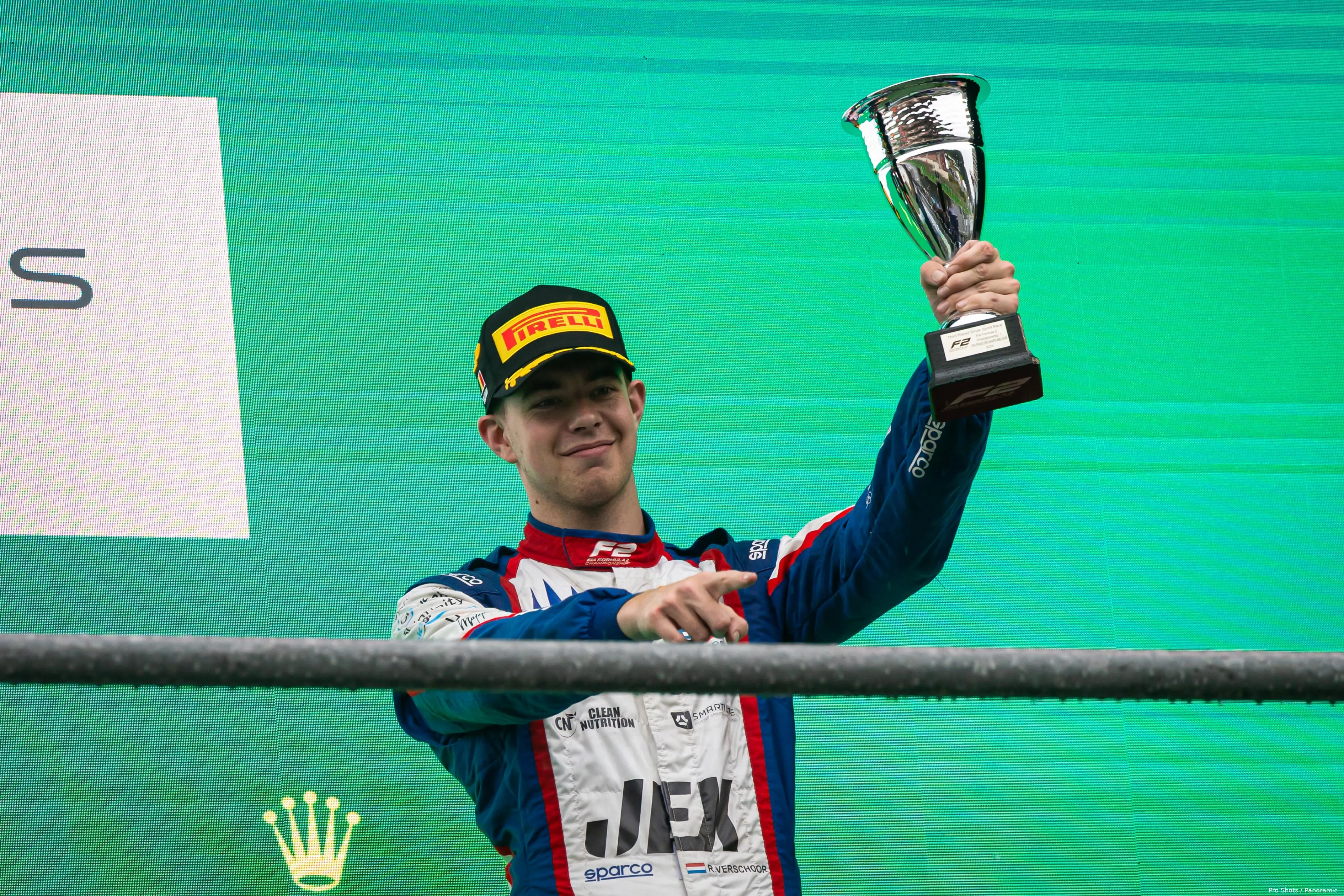 verschoor formule2 podium belgie