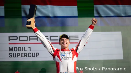 Schuring won vorig jaar de Porsche Supercup-race in Zandvoort met Zwitsers raceteam Fach Auto Tech. (Foto: Porsche Newsroom)